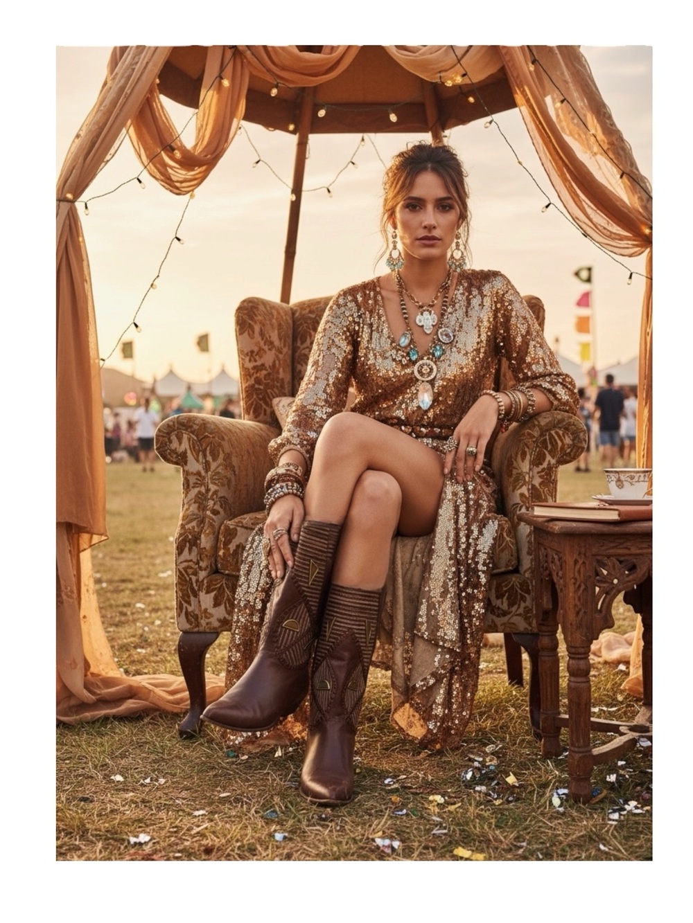Vintage 70’s: Beltrami ☏ Snakeskin Inlay Boots ☏ Slouchy Cognac Leather ☏ 6.5M